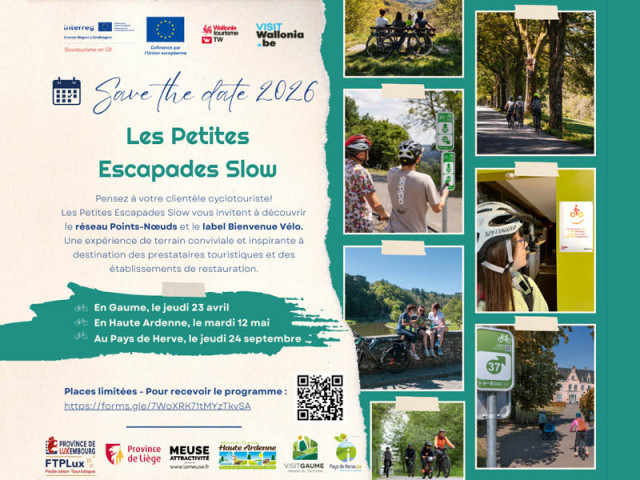 Save the Date - Les Petites Escapades Slow | &copy; Province de Luxembourg