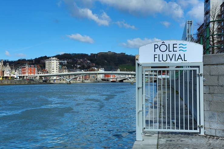 Barrière de sécurité Pôle fluvial © FTPL Patrice Fagnoul
