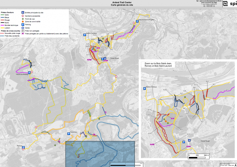 Plan de l'Ardent Trail Center