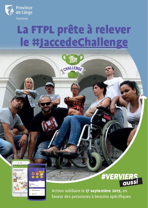 DOSSIER DE PRESSE - La Fédération du Tourisme a relevé un troisième « Jaccede Challenge » ce 17 septembre à Verviers