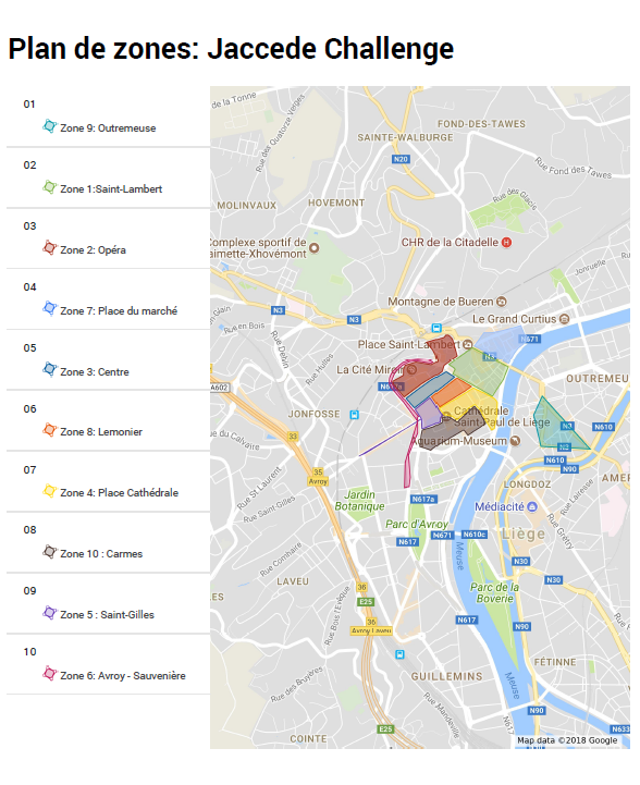 Plan de zones