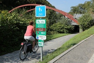 Réseau cyclable « Points-nœuds en province de Liège » ©P. Fagnoul