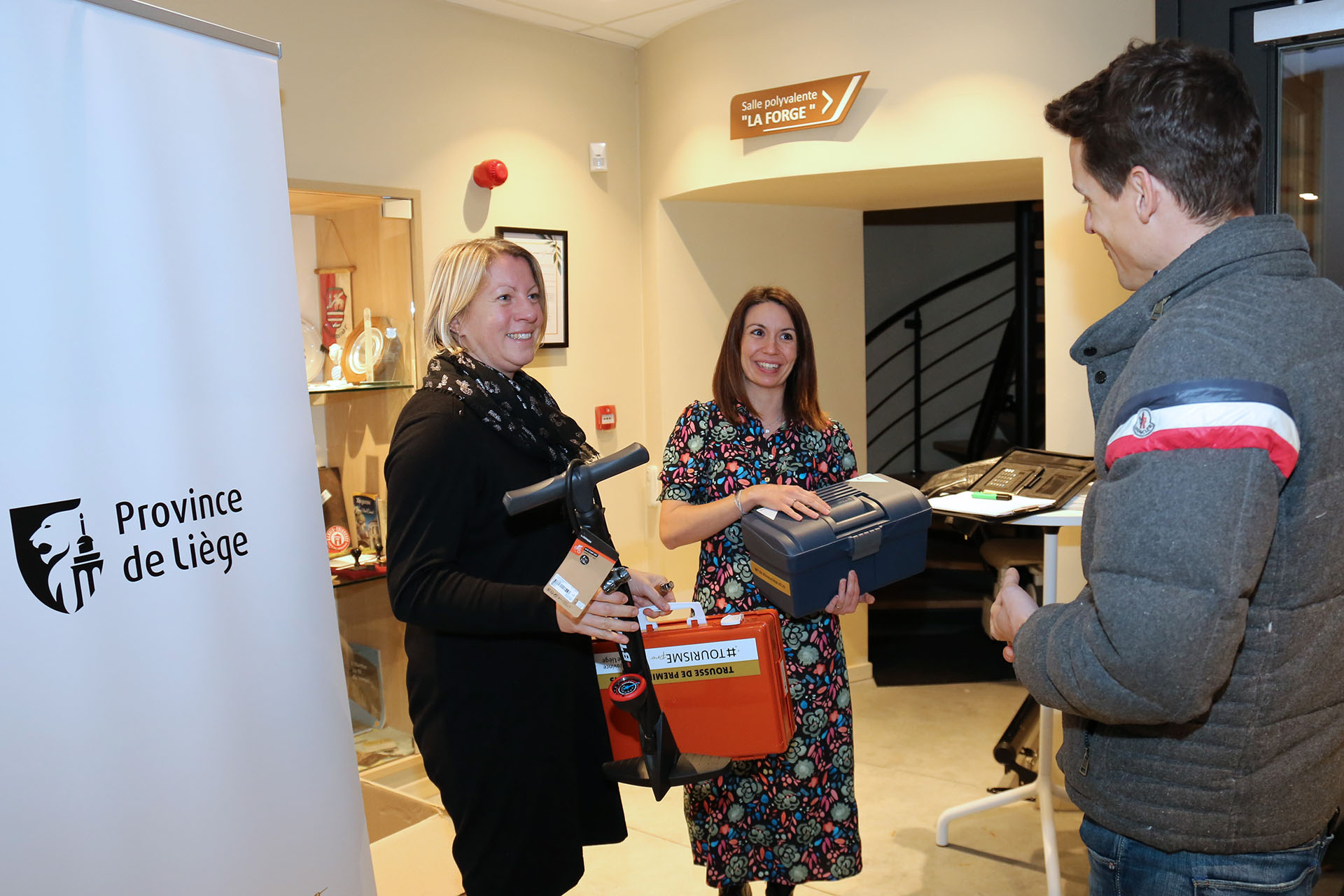 Distribution des kits Bienvenue Vélo à Hamoir