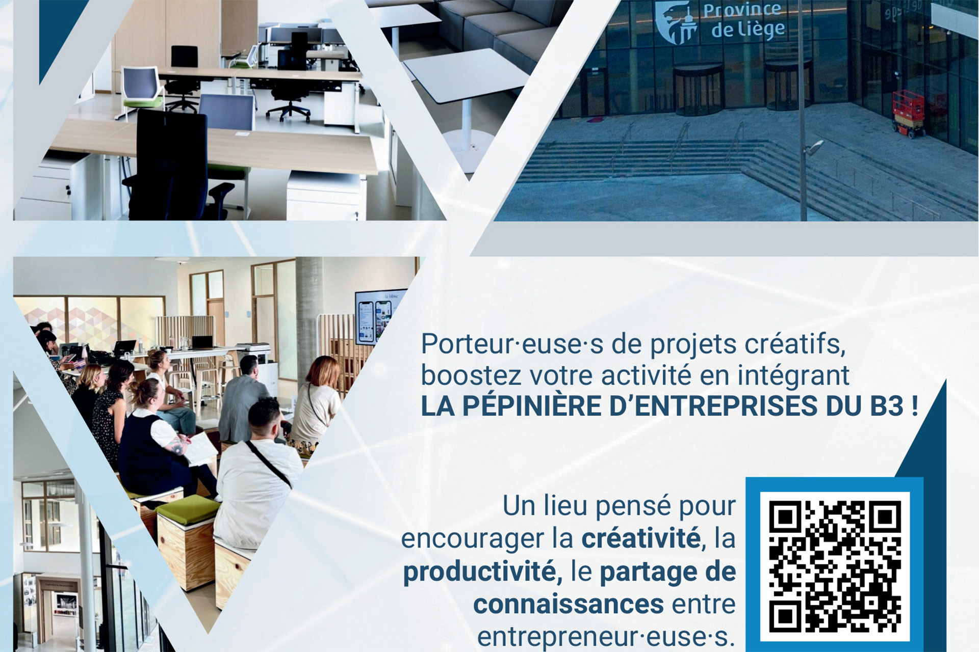 Workshops de la Pépinière d'entreprises du B3